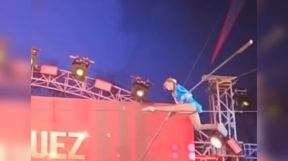 Incidente durante el show de anoche en el Circo Hermanos Gasca deja al público en shock