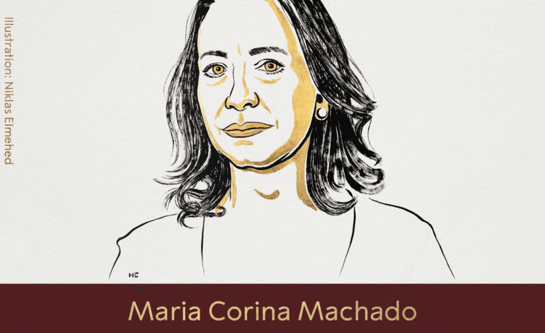 María Corina Machado gana el Premio Nobel de la Paz por su lucha democrática en Venezuela