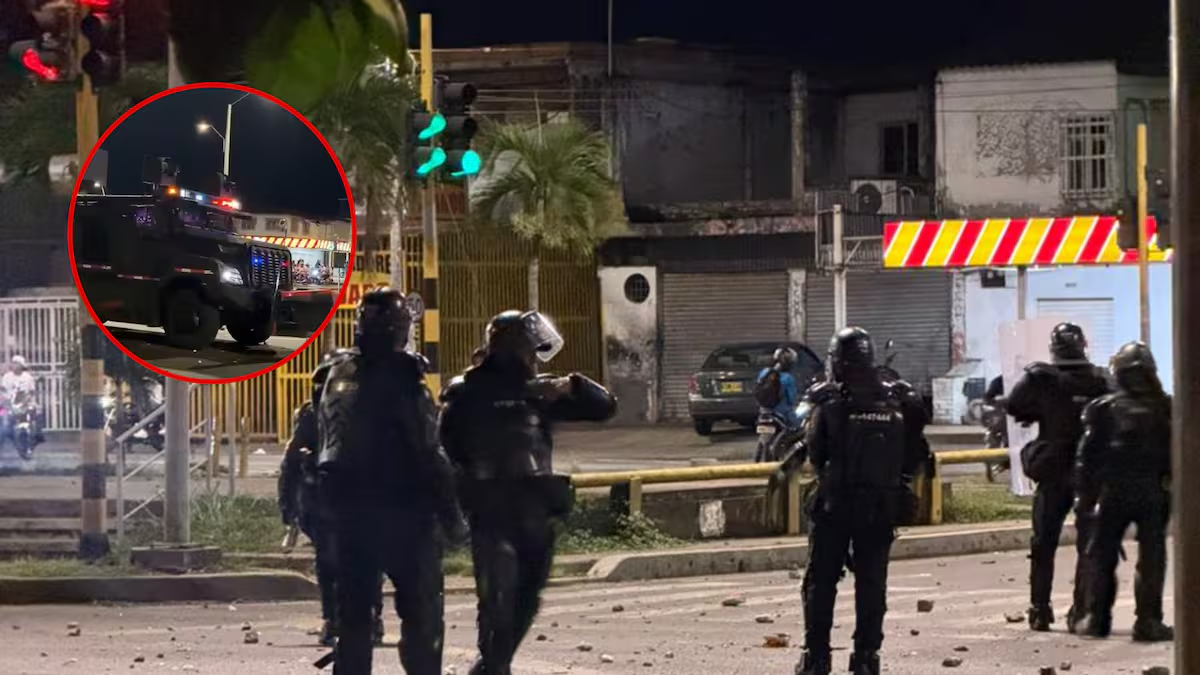 Noche de tensión en Puerto Rellena: reportan disturbios y fuerte presencia policial en el oriente de Cali